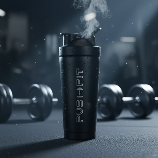 25oz/0.7L Insulated Stainless Steel Shaker Bottle | Push Fit