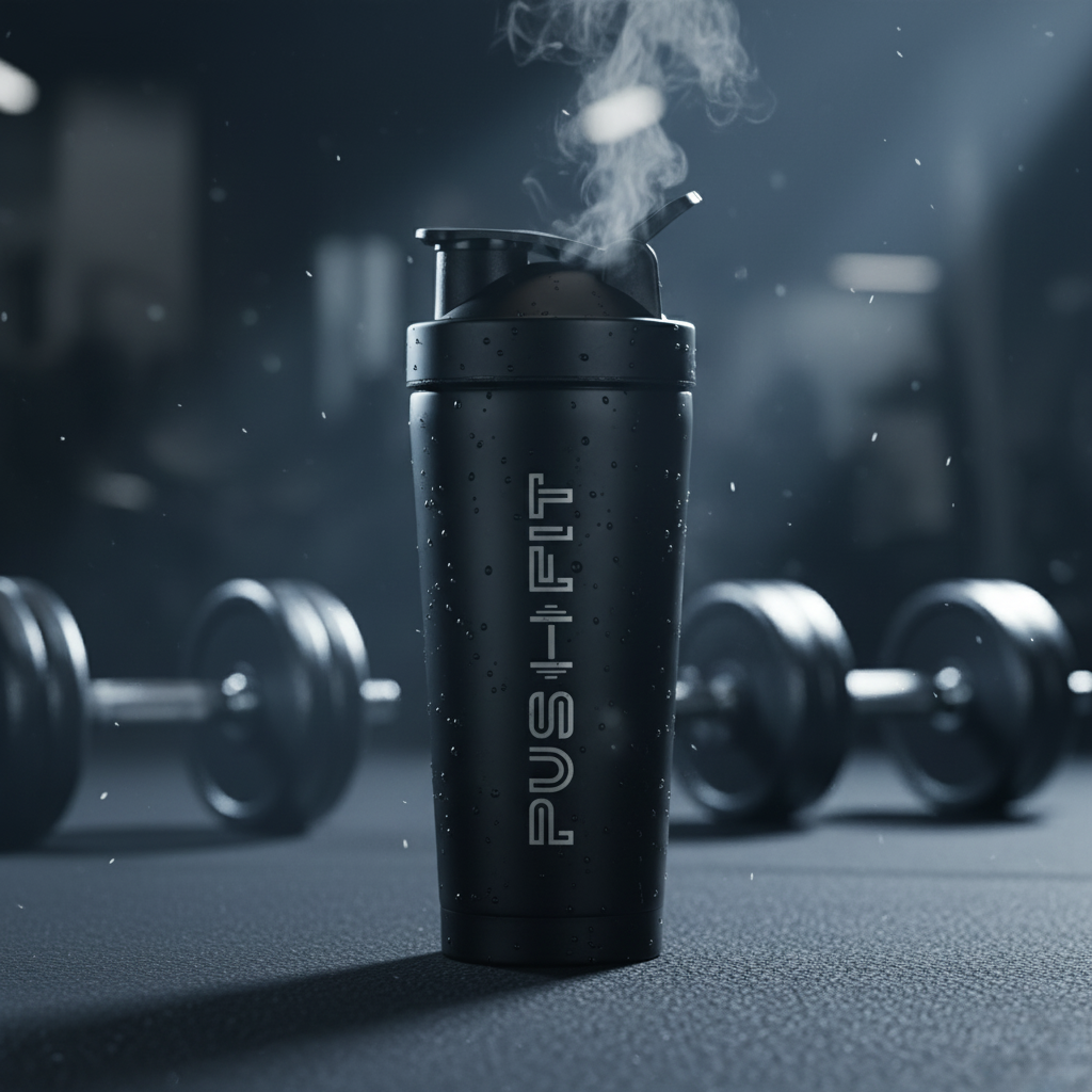 25oz/0.7L Insulated Stainless Steel Shaker Bottle | Push Fit