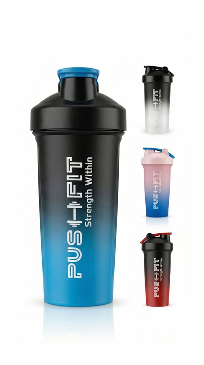 New Style Frosted Gradient Protein Shaker| Gym Bottle| Pushfit